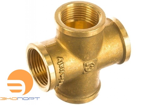 Крестовина ВВ 1/2" (латунь) Stout