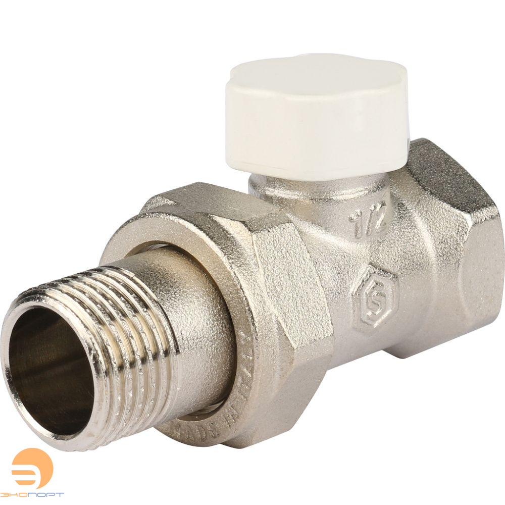Клапан запорно-балансировочный, прямой 1/2 STOUT