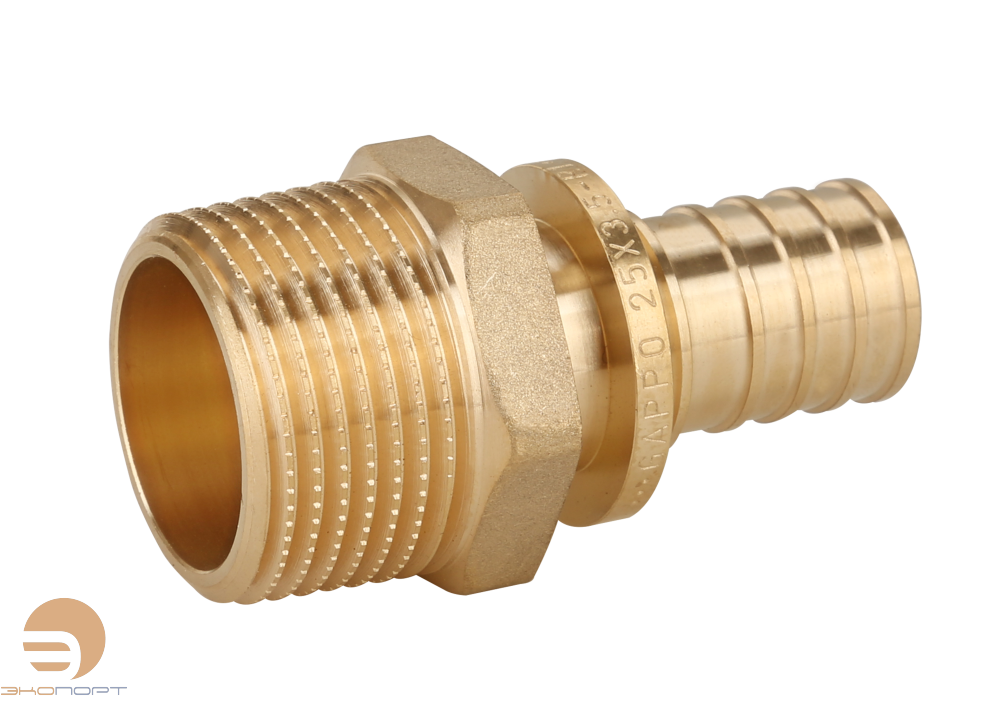 Переходник 25х3/4 НР латунь Gappo