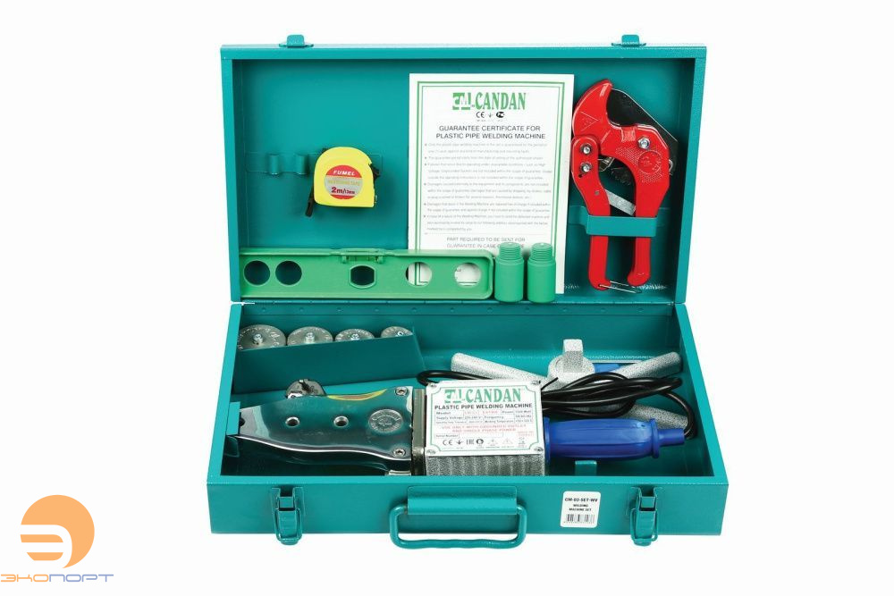 Комплект свар. оборудования насадки 20, 25, 32, 40 PPRC Candan 1500 W