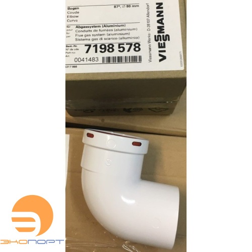 Колено дымохода 90° D=80 VIESSMANN