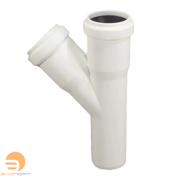 Тройник 32/32*45 гр. белый OST (двухрастр)