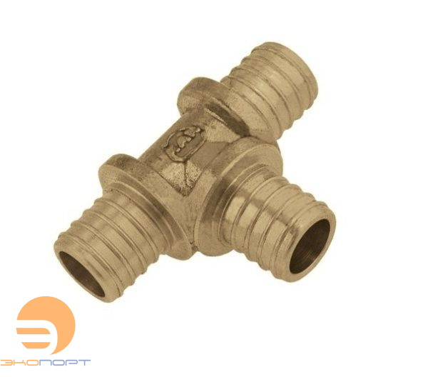 Тройник 18*2/18*2/14*2 Push латунь Push KAN-therm