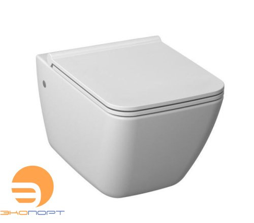 Комплект унитаза подвесного с крышкой PURE, JIKA ((8204230000001 / 8.2042.3.000.000.1)+(8.9342.2.300.063.1))