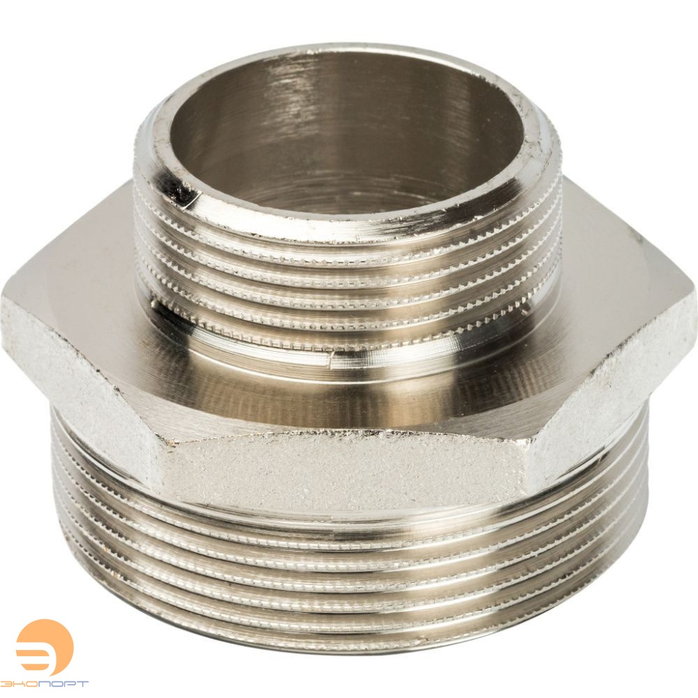 Ниппель переходный НН 2х11/4 (никель) Stout