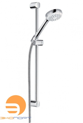 Душевой гарнитур один вид струи, шланг 1600, KLUDI LOGO, хром