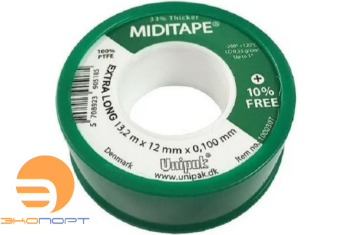 Фум-лента (12х0,1мм) 13.2м, MIDITAPE Фум-лента (12х0,1мм) 13.2м, MIDITAPE