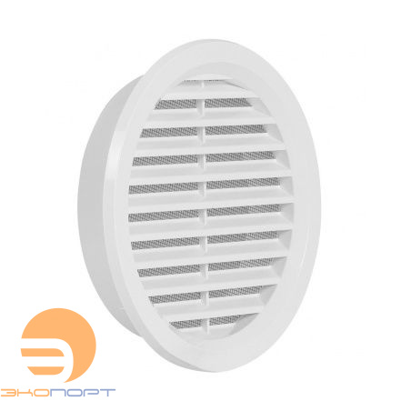 Решетка вент. VM d100 с сеткой, белая., пласт. HACO