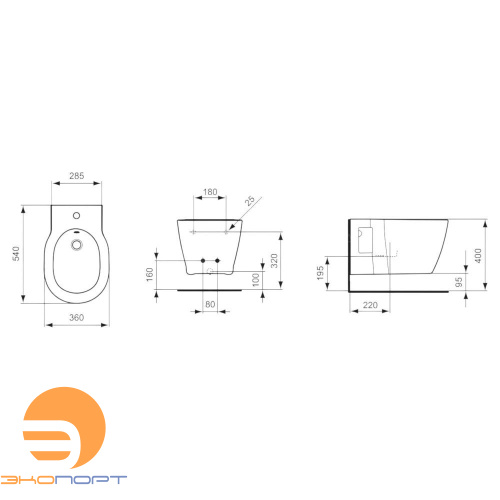 Биде подвесное Connect IDEAL STANDARD