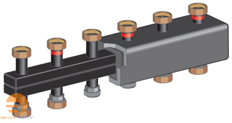 Распределительный модуль на 2-3 отопительных контура МСН до 85 кВт Huch 