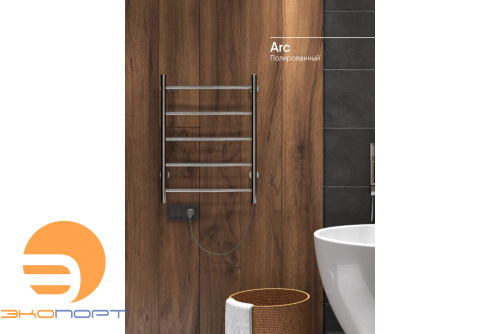 Полотенцесушитель электрический Arc 60/50 скрытый провод, унив. подкл., INDIGO