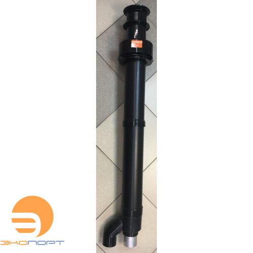 Проход параллельный через кровлю 80/80 черный