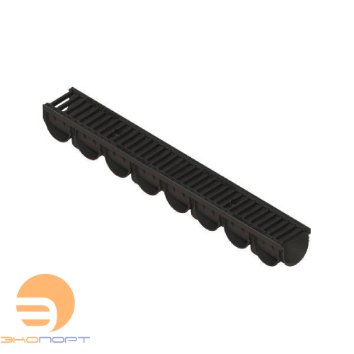 Лоток водоотводный S'park ЛВ-10.14.10-ПП с решеткой щелевой чугунной кл.С (к-т)