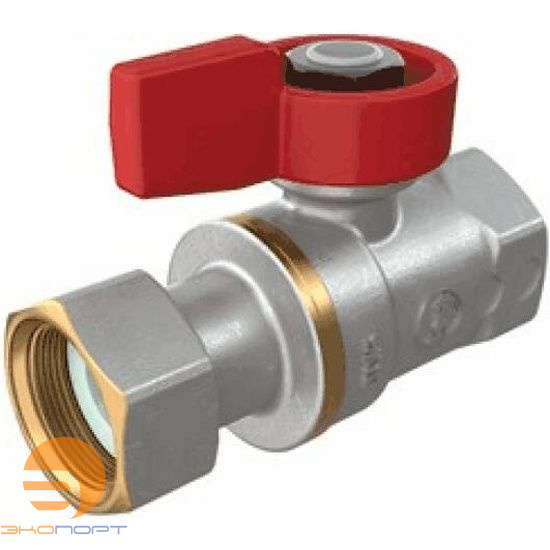 Кран шаровый для котлов и счетчиков ВР c накидной гайкой, ручка-флажок, Ду 3/4 Giacomini