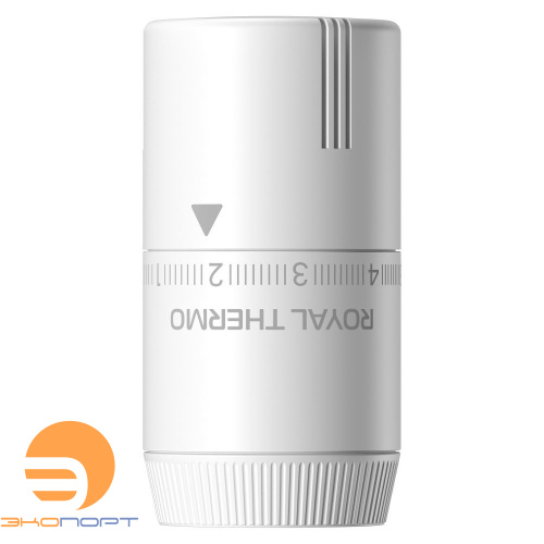 Термоголовка  жидкостная Design М30х1,5 (белый soft touch) Royal Thermo