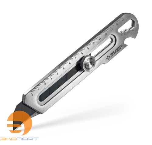 Нож цельнометаллический 25 мм винт. фикс., ЗУБР