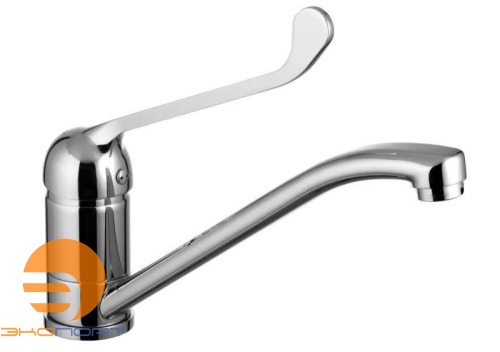 Смеситель для кухни/умывальника Проджект, с локтевой рукояткой, настольный, LEMARK