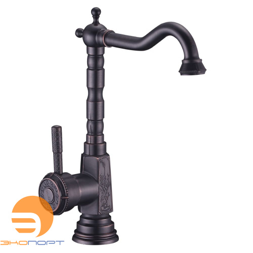 Смеситель для кухни с поворотным изливом (черная бронза) JASMINE, LEMARK