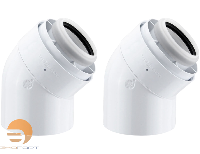 Колено LAS конденсац. 45° (2 шт) DN60/100 VIESSMANN