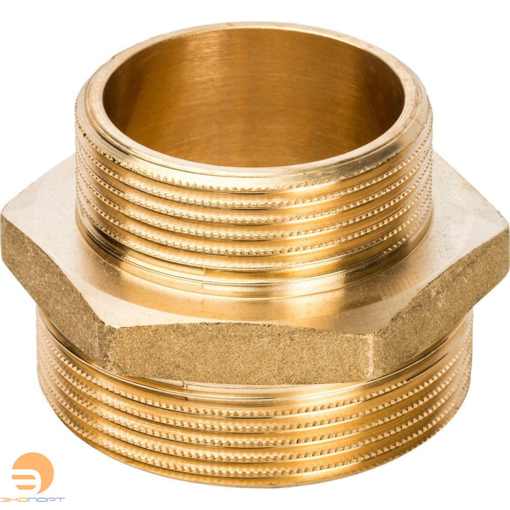 Ниппель НР-НР 2х11/2 (латунь) STOUT