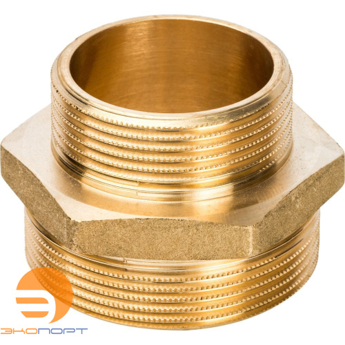 Ниппель НР-НР 2х11/2 (латунь) STOUT