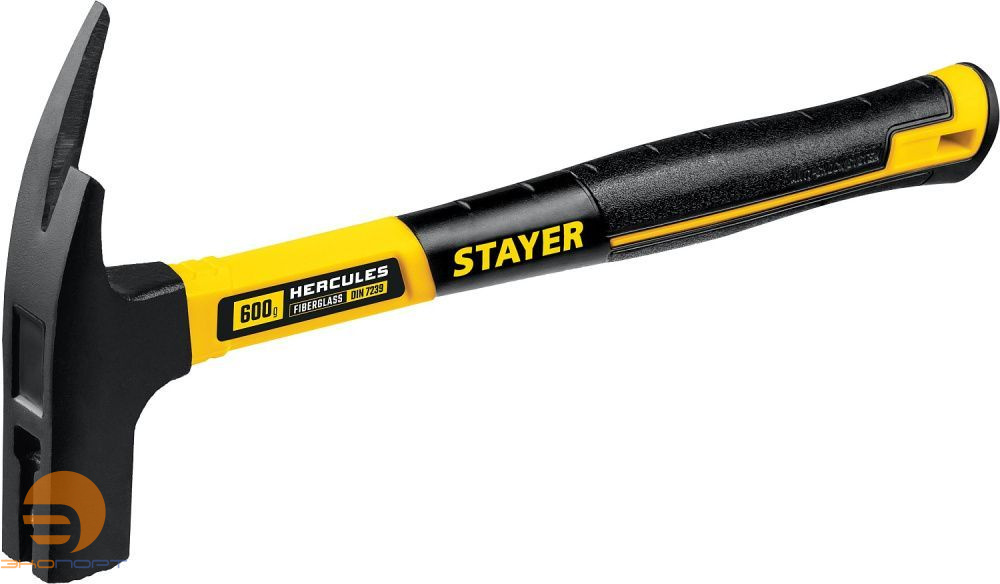 Молоток кровельщика с фибер. рукояткой, 600 г Hercules STAYER Professional