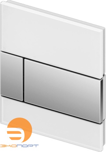 Клавиша TECEsquare Urinal, стекло белое, клавиши хром глянцевый Клавиша TECEsquare Urinal, стекло белое, клавиши хром глянцевый