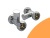 Кран прямой, колпачок 1"х1" г/г SMART/Компл ПАРА (2шт.)