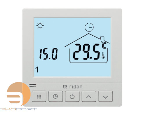 Термостат комнатный WT-R программируемый 230V, встраиваемый, Ридан
