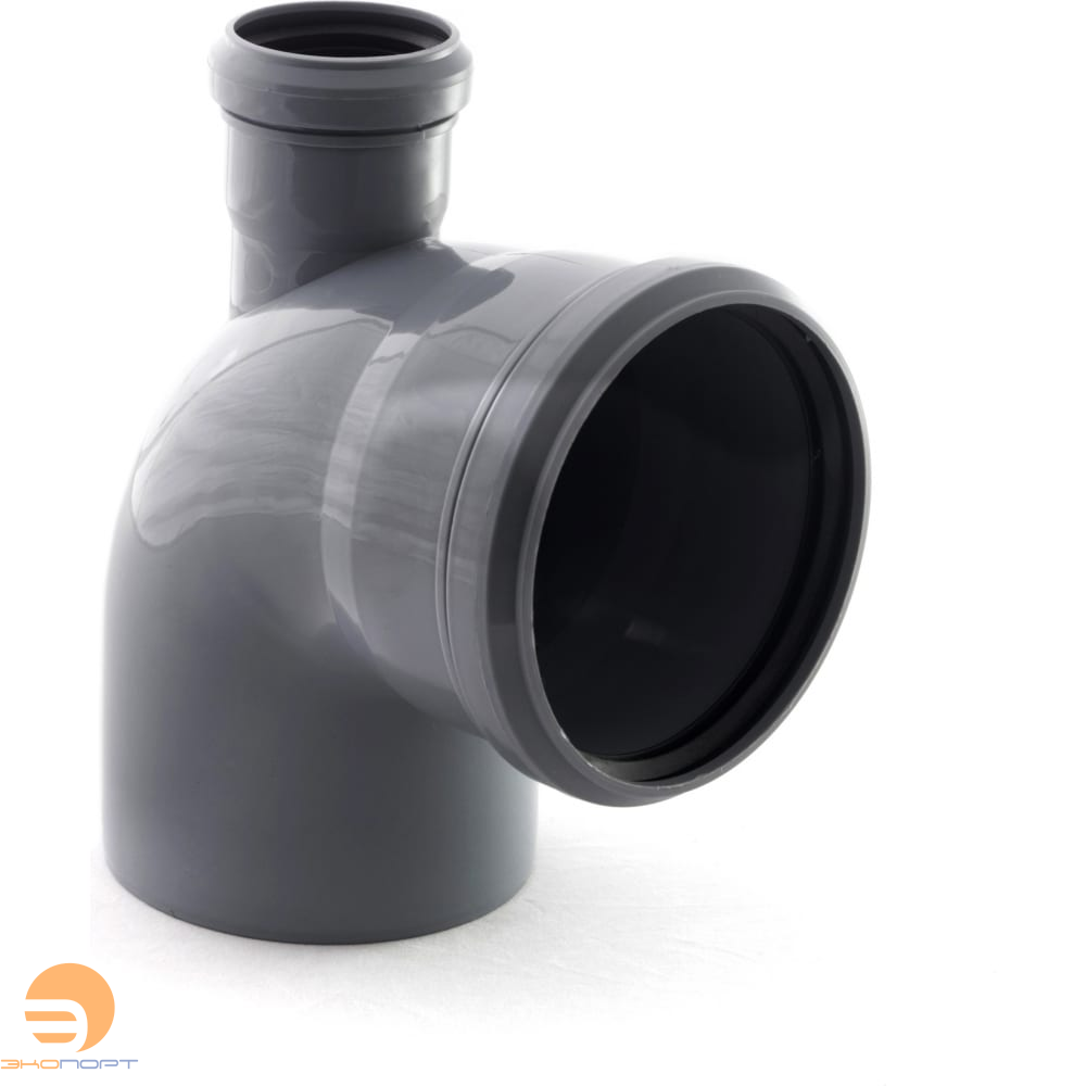 Отвод правый фронтальный с выходом в верх 110/50х87 РТП