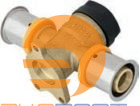 Отвод фиксируемый проходной с ушками 20*2 G 1/2 Press KAN-Therm
