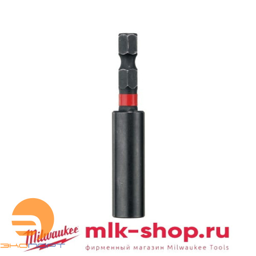 Держатель бит магнитный 1/4" HEX 60мм SHOCKWAVE, Milwaukee