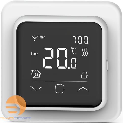 Терморегулятор IQ Thermostat SMART HEAT Wi-Fi программируемый, сенсорный, белый