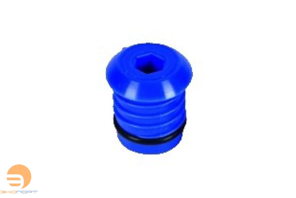 Тестовая заглушка для труб Ду 20мм, синяя