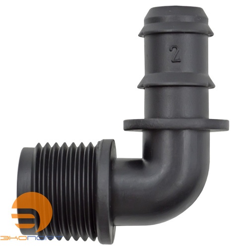 Уголок для трубки 16 мм х 1/2 " НР Green Helper