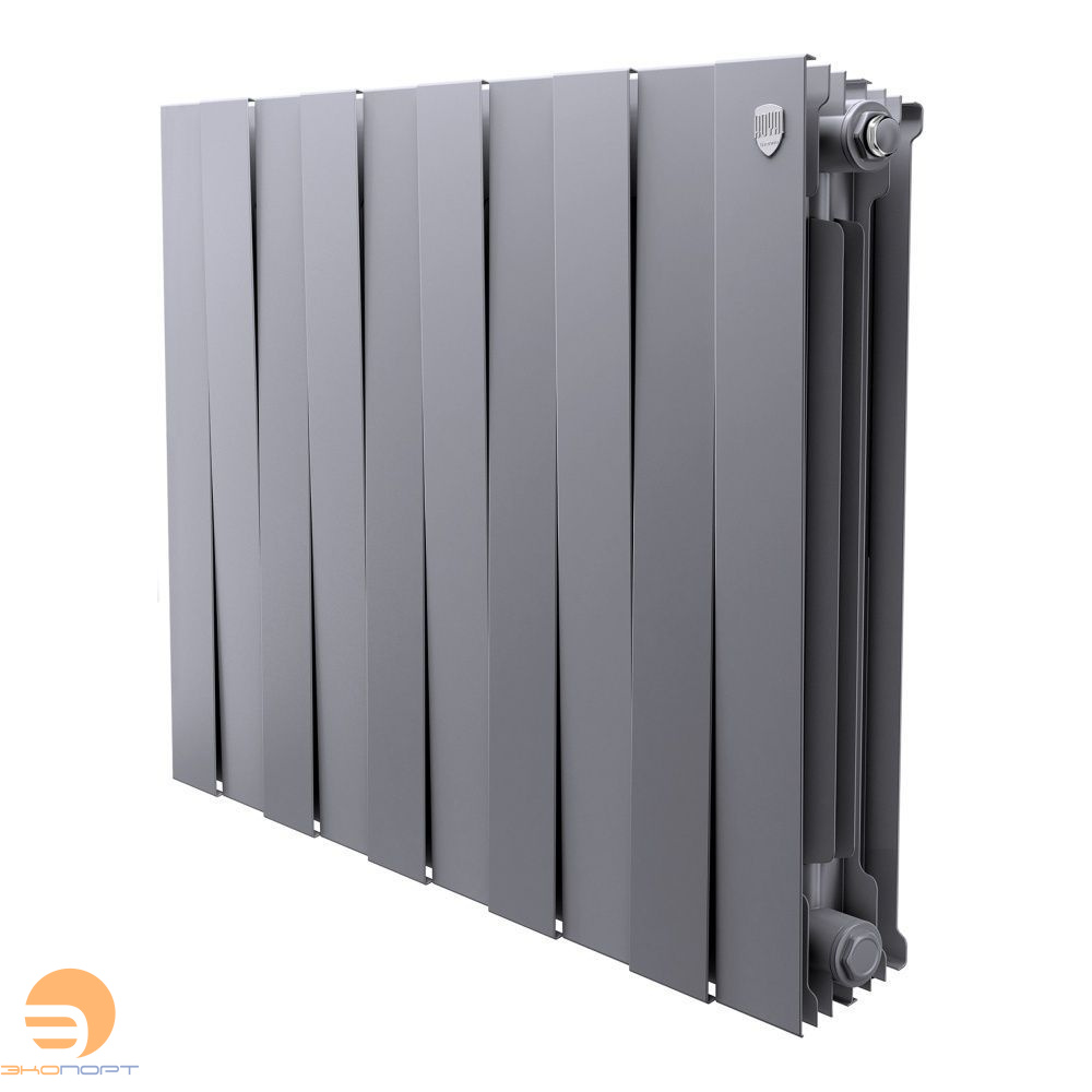 Радиатор биметаллический PianoForte Silver Satin 500/100 10 секций Royal Thermo