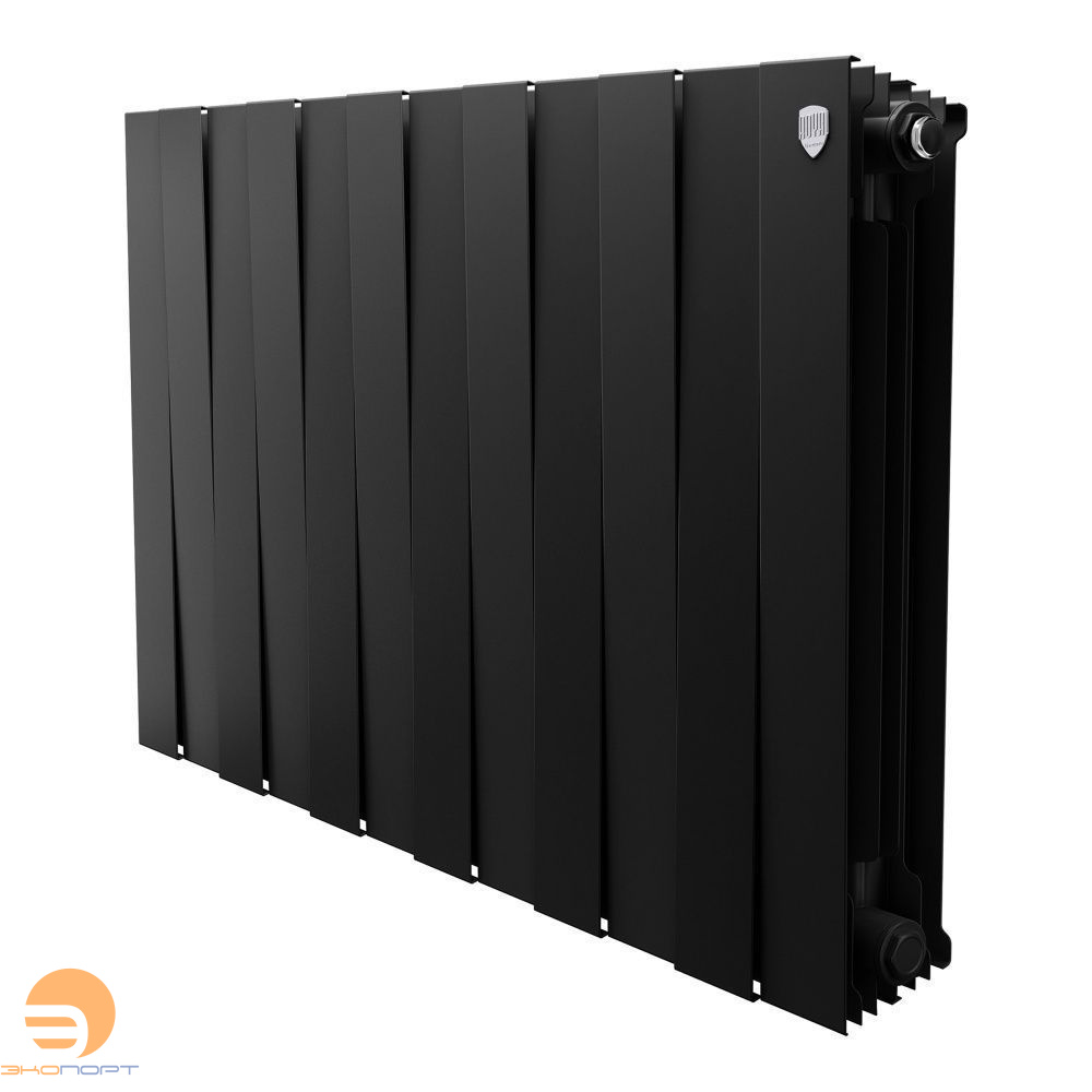 Радиатор биметаллический PianoForte Noir Sable 500/100 12 секций Royal Thermo