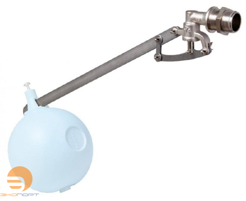 Поплавковый мех. регулятор уровня (5 осей) 2" S/INOXлит. латунь, нерж. седло, штанга 580мм-сталь AISI 430. (с прокладками, гайкой, без шара) Pmax-5 бар, Tmax-80C