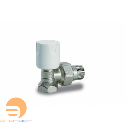 Вентиль регулирующий угловой для стальных труб 1/2" RS 102 Luxor tekna