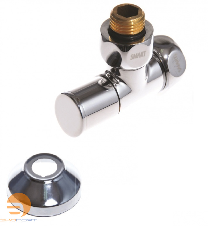Кран угловой колпачок 3/4"х1/2" г/ш с отражателем SMART