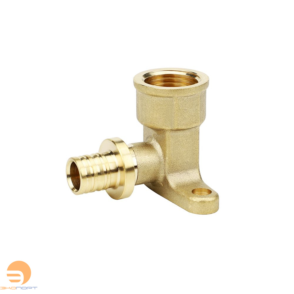 Угольник настенный с креплением 20-3/4 ВР латунь Varmega