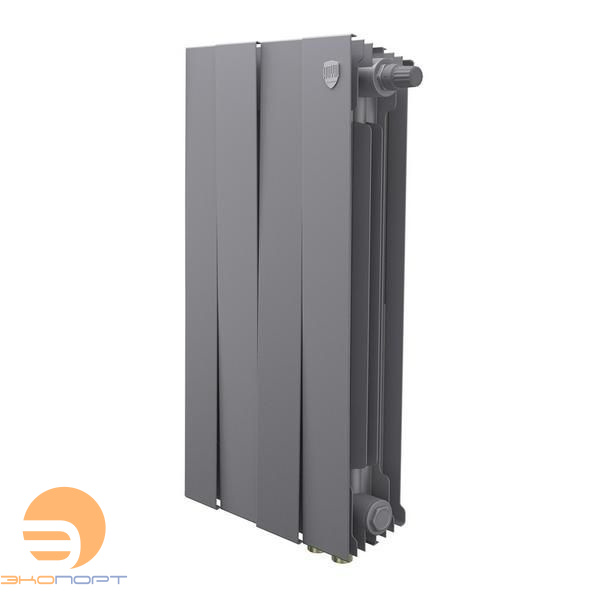 Радиатор биметаллический PianoForte Silver Satin VDR80 500/100   4 секции Royal Thermo