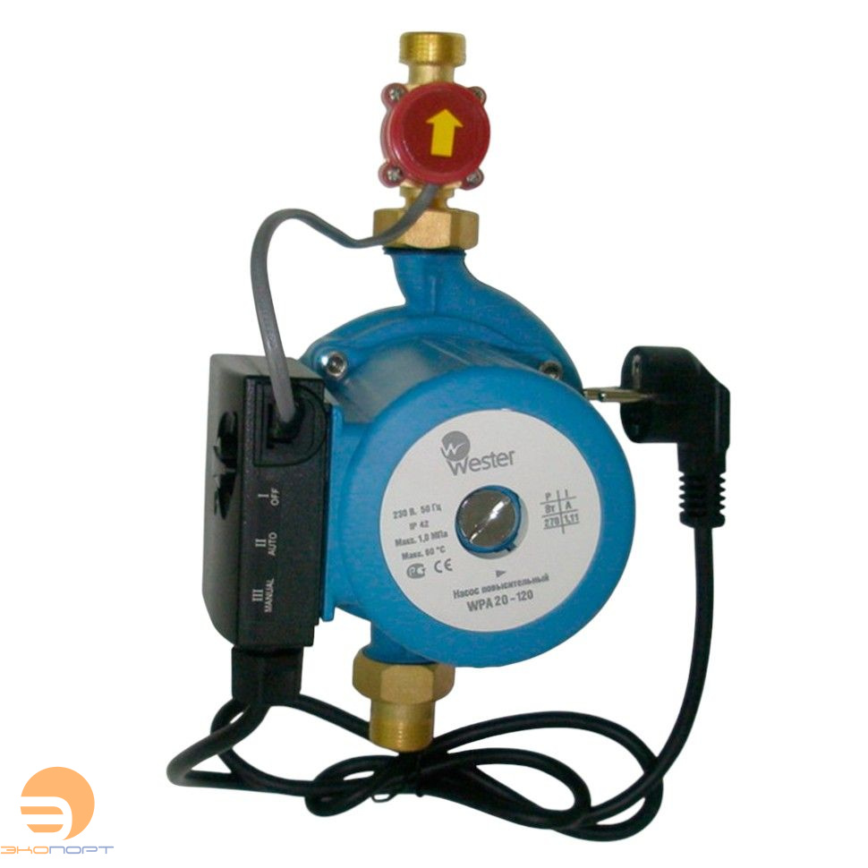 Насос WPA 20-120 WESTER (с гайками)