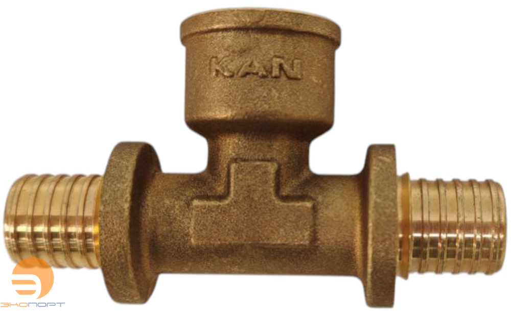 Тройник 14x1/2" латунь ВР UltraLine KAN-therm