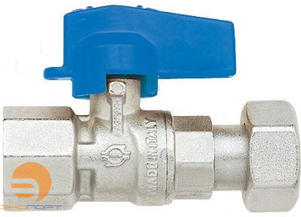 Кран шаровой ВР с накидной гайкой прямой 1/2  (флажок) FIV