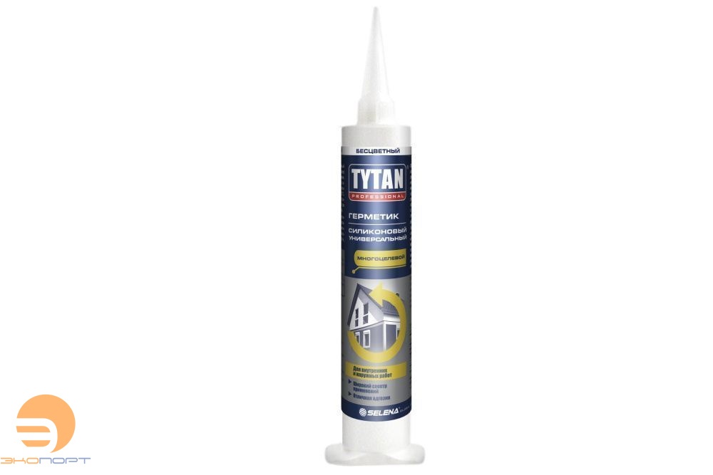 Герметик TYTAN Силикон. санитарный прозр. 80мл