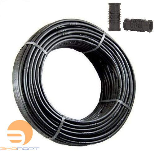 Трубка капельная 16 мм, PC, 2.0л/ч, шаг 330мм,стенка 1.1мм, в бухте 100м