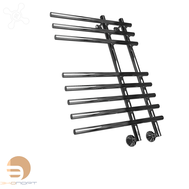 Полотенцесушитель L primo 80/15/55 1"-3/4"-1/2" Водяной (К3), белый, ДВИН