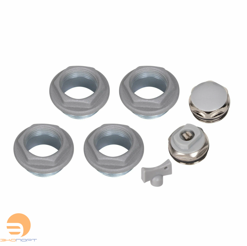 Комплект подключения (сталь)- боковое 1/2 (или 3/4") 