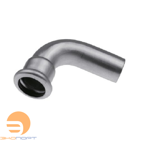 Отвод ниппельный Inox press 42х90* нерж. KAN-Therm